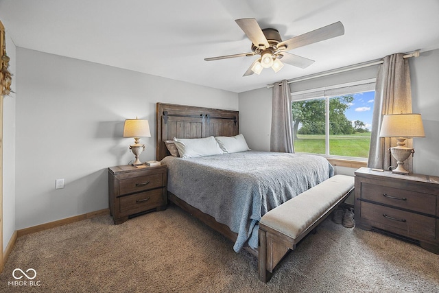 10227 E 500 S, Otterbein, IN 47970 - bedroom featuring light colored carpet and ceiling fan