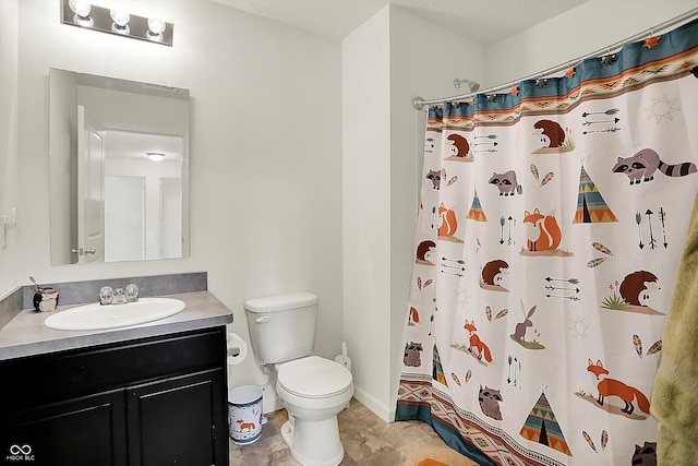 12075 Scoria Dr Unit 500, Fishers, IN 46038 - bathroom with vanity, a shower with curtain, and tile patterned floors