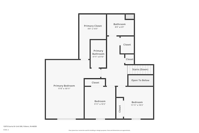 12075 Scoria Dr Unit 500, Fishers, IN 46038 - view of home floor plan