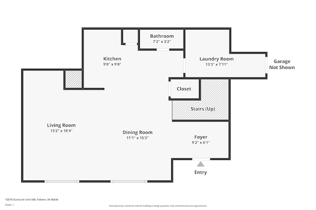 12075 Scoria Dr Unit 500, Fishers, IN 46038 - view of home floor plan