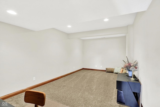 523 S 700 E, Whitestown, IN 46075 - below grade area with carpet and recessed lighting