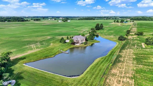 523 S 700 E, Whitestown, IN 46075 - overview of rural landscape with a nearby body of water