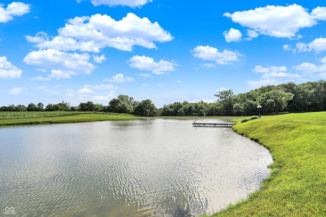 523 S 700 E, Whitestown, IN 46075 - water view featuring a heavily wooded area