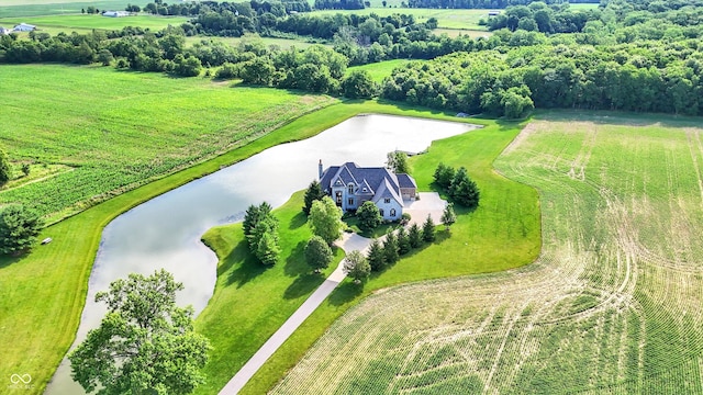 523 S 700 E, Whitestown, IN 46075 - aerial view of sparsely populated area featuring a large body of water