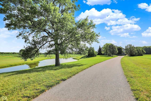 523 S 700 E, Whitestown, IN 46075 - view of community with a water view and a yard