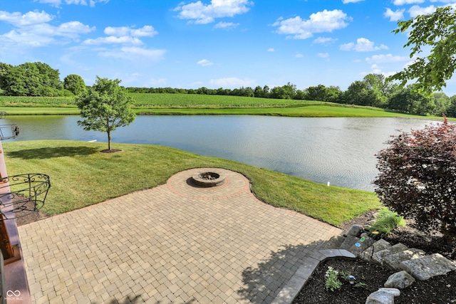 523 S 700 E, Whitestown, IN 46075 - water view with a fire pit