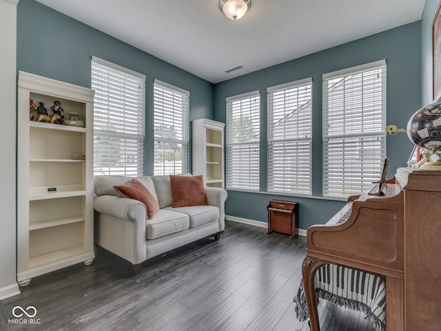 8330 Whitaker Valley Blvd, Indianapolis, IN 46237 - living area with dark wood-style flooring and baseboards