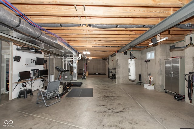 10334 Strongbow Rd, Fishers, IN 46040 - below grade area with heating unit