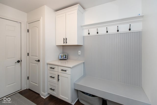 10334 Strongbow Rd, Fishers, IN 46040 - mudroom with dark wood finished floors