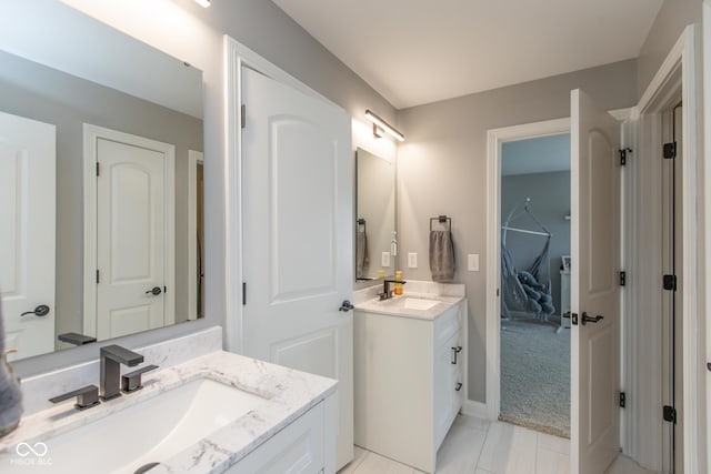10334 Strongbow Rd, Fishers, IN 46040 - full bath with vanity and baseboards