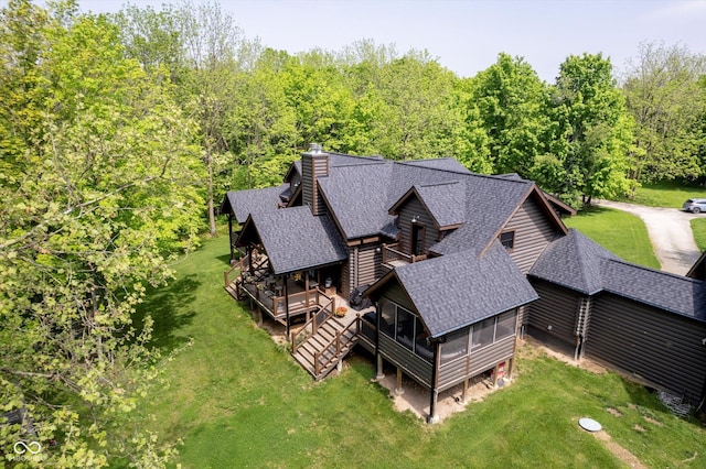10823 E 200 N, Sheridan, IN 46069 - view of subject property with a heavily wooded area