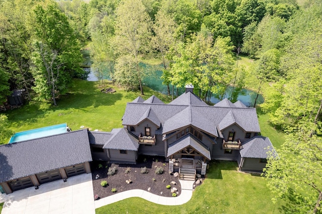 10823 E 200 N, Sheridan, IN 46069 - view from above of property with a forest