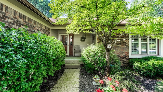 5123 Marble Ct, Indianapolis, IN 46237 - doorway to property featuring brick siding
