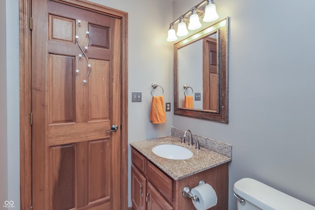 3696 Lakeshore Ct, Greenwood, IN 46143 - half bath with vanity and toilet
