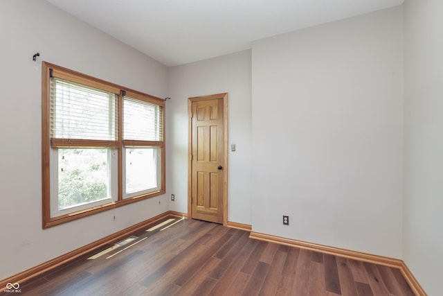 3696 Lakeshore Ct, Greenwood, IN 46143 - unfurnished room with dark wood finished floors and baseboards