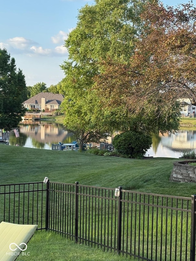 3696 Lakeshore Ct, Greenwood, IN 46143 - view of yard featuring a water view