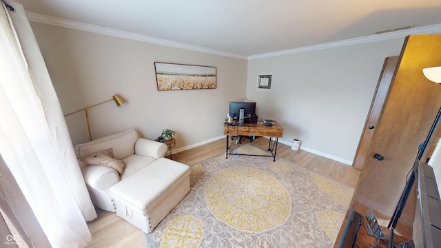 1623 Beech Cir, Plainfield, IN 46168 - home office featuring crown molding and wood finished floors