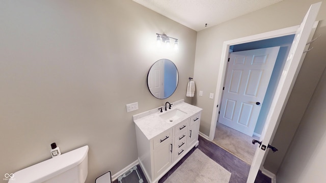 1623 Beech Cir, Plainfield, IN 46168 - bathroom featuring vanity and a textured ceiling