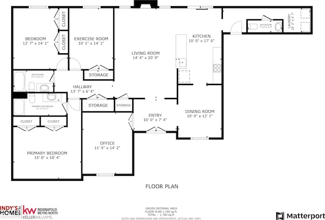 1623 Beech Cir, Plainfield, IN 46168 - view of property floor plan