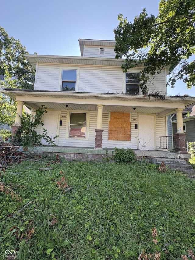 617 N Temple Ave, Indianapolis, IN 46201 - american foursquare style home featuring covered porch