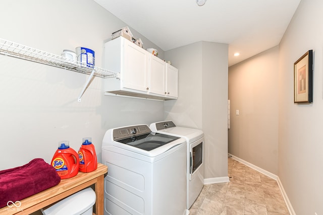 1360 Petit Verdot Dr, Westfield, IN 46074 - washroom featuring washer and dryer, cabinet space, and recessed lighting