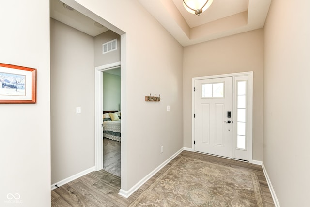 1360 Petit Verdot Dr, Westfield, IN 46074 - foyer entrance with wood finished floors and baseboards