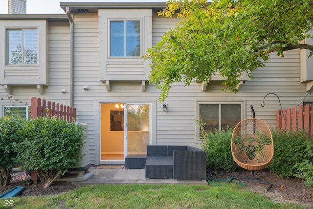 7151 Sea Pine Dr, Indianapolis, IN 46250 - rear view of property with a patio