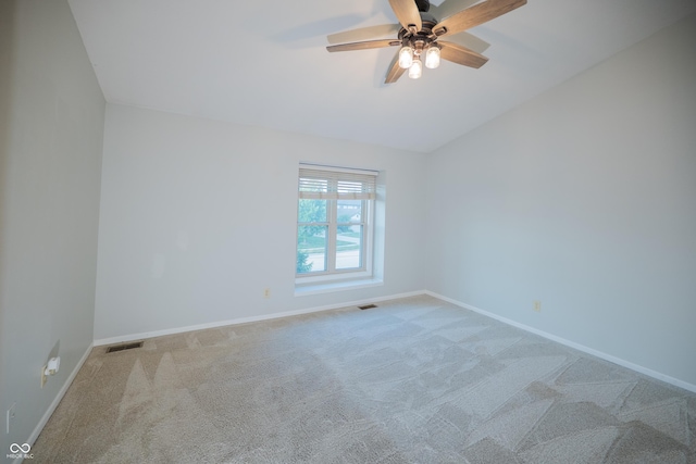 7151 Sea Pine Dr, Indianapolis, IN 46250 - carpeted spare room with lofted ceiling and ceiling fan