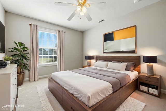 13004 Tuscany Blvd, Carmel, IN 46032 - bedroom with light carpet and ceiling fan