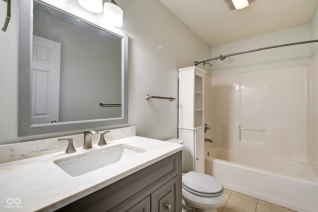 1319 E Michigan St, Indianapolis, IN 46202 - full bathroom featuring vanity, tile patterned flooring, and bathing tub / shower combination