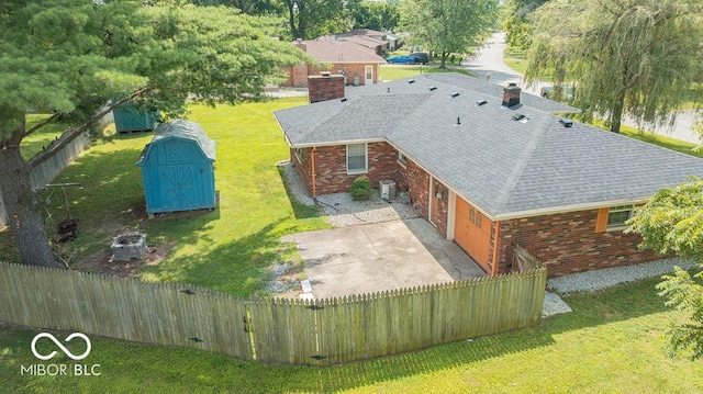 7525 Surrey Dr, Indianapolis, IN 46227 - view from above of property