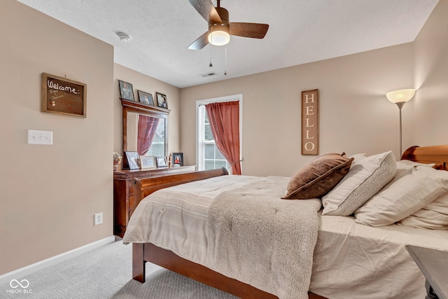 5961 Pine Bluff Dr, Avon, IN 46123 - carpeted bedroom featuring baseboards and a ceiling fan