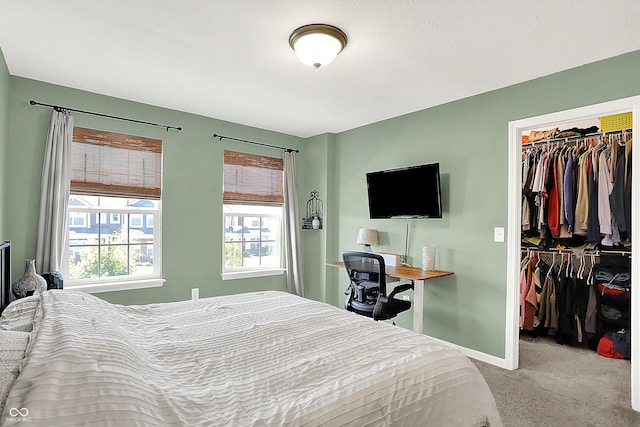 3588 Thomas Jefferson St, Westfield, IN 46074 - bedroom featuring carpet floors and a walk in closet