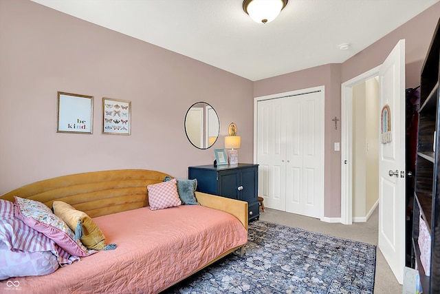 3588 Thomas Jefferson St, Westfield, IN 46074 - carpeted bedroom with a closet and baseboards