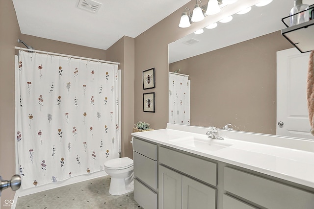 3588 Thomas Jefferson St, Westfield, IN 46074 - bathroom featuring vanity, a shower with curtain, and concrete flooring