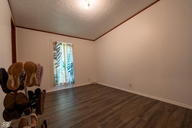 2501 Mitten Rd, Bowling Green, IN 47833 - unfurnished room with a textured ceiling and dark wood-style floors