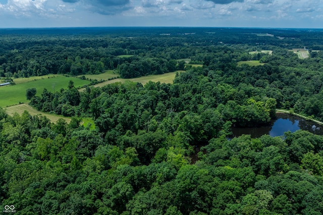 2501 Mitten Rd, Bowling Green, IN 47833 - drone / aerial view of a heavily wooded area and a nearby body of water