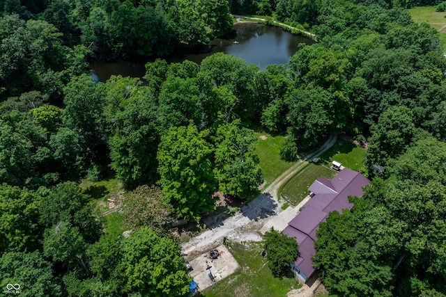 2501 Mitten Rd, Bowling Green, IN 47833 - aerial view of property and surrounding area with a large body of water and a forest