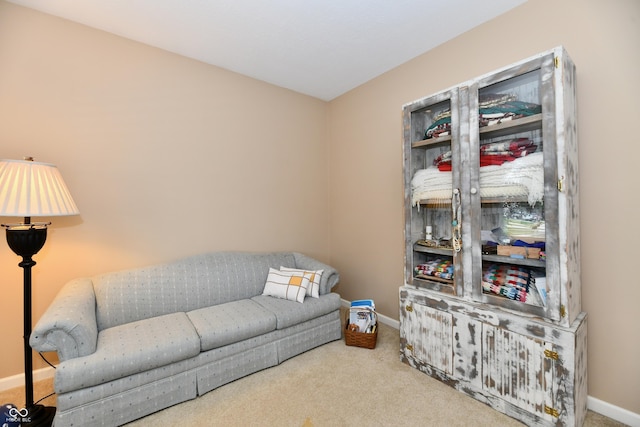 1603 Oakmere Way, Greenwood, IN 46142 - carpeted living room featuring baseboards