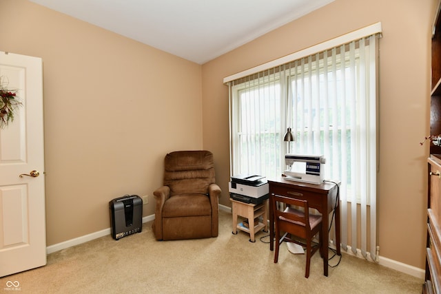 1603 Oakmere Way, Greenwood, IN 46142 - office featuring light colored carpet and baseboards