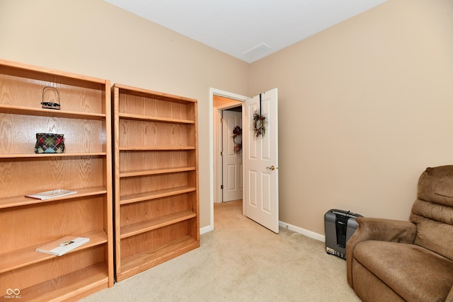 1603 Oakmere Way, Greenwood, IN 46142 - living area featuring light carpet and baseboards