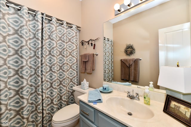 1603 Oakmere Way, Greenwood, IN 46142 - bathroom featuring vanity and a shower with shower curtain