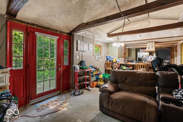 4168 Sprunica Rd, Nineveh, IN 46164 - living area featuring carpet and cooling unit