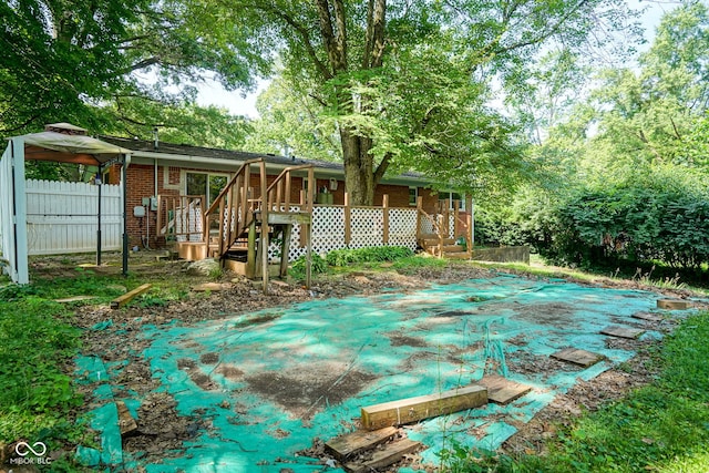 4720 Kessler View Dr, Indianapolis, IN 46220 - view of swimming pool featuring stairway