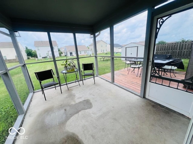 19519 Prairie Crossing Dr, Noblesville, IN 46062 - sunroom with a residential view