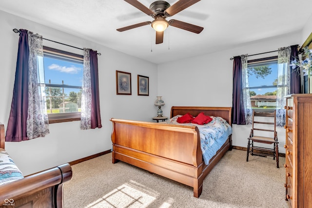 2571 Stonybrook Ln, Franklin, IN 46131 - bedroom featuring carpet floors and ceiling fan