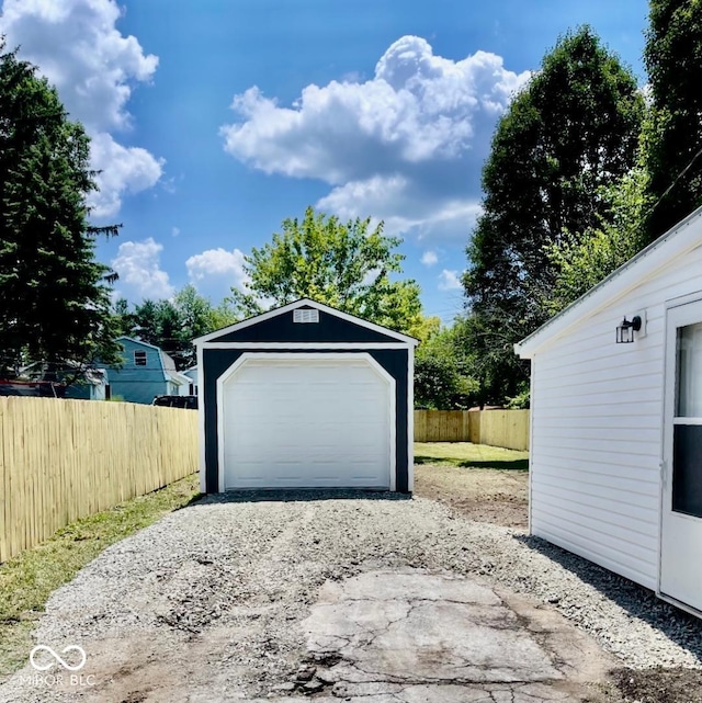 135 S Dr, Anderson, IN 46013 - detached garage featuring driveway