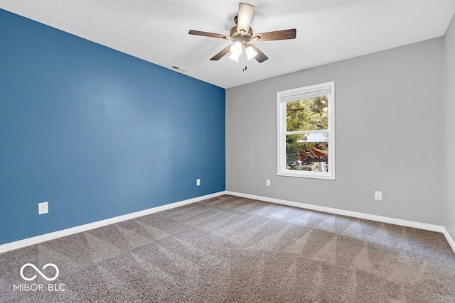 354 Mill Spgs, Fillmore, IN 46128 - carpeted empty room with ceiling fan and baseboards
