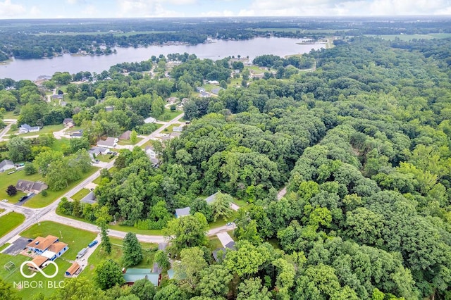 354 Mill Spgs, Fillmore, IN 46128 - drone / aerial view of a large body of water and a heavily wooded area