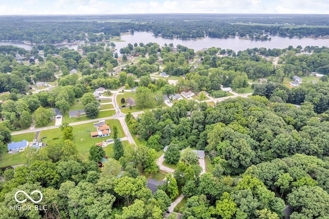 354 Mill Spgs, Fillmore, IN 46128 - drone / aerial view of a nearby body of water and a forest